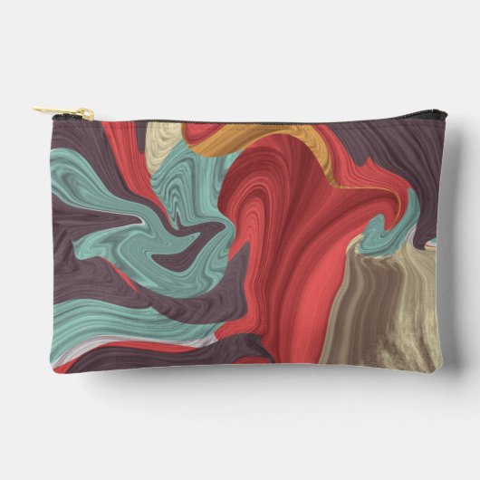 Abstract Marble illustration Colorful        アクセサリーポーチ (正面)