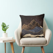 Abstract Marble Mountains Under Starry Sky クッション (椅子)