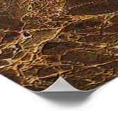 Abstract Marble Mountains Under Starry Sky ポスター (角)