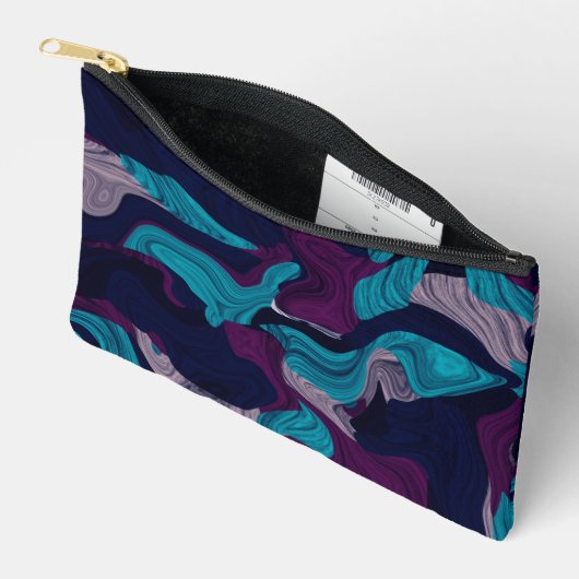 Abstract Marble Texture   アクセサリーポーチ (見開き)