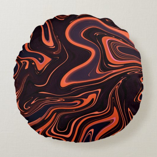Abstract Marble Texture Background ラウンドクッション (正面)