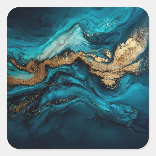 Abstract marine  スクエアシール (正面)