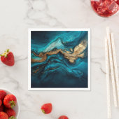 Abstract marine  スタンダードカクテルナプキン (インサイチュ)