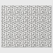 Abstract Memphis Waves & Shapes ラッピングペーパー (フラット)