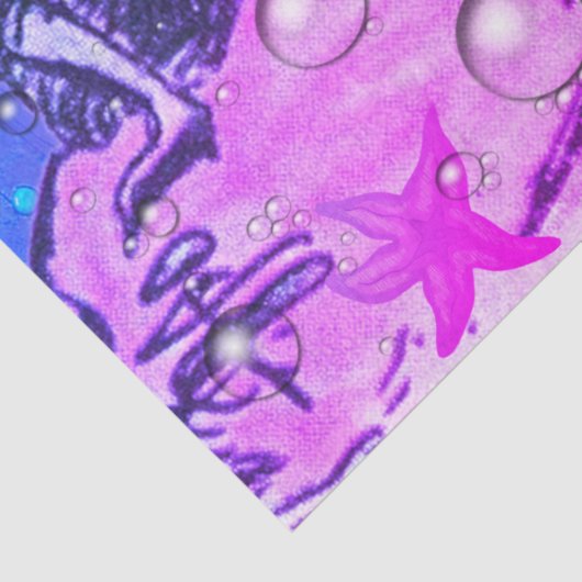 Abstract Mermaid Under the Sea Tissue Paper 薄葉紙 (詳細)