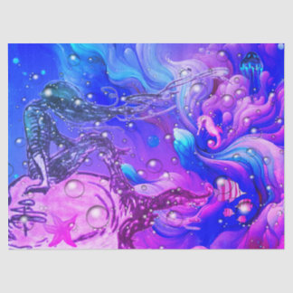 Abstract Mermaid Under the Sea Tissue Paper 薄葉紙