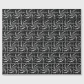 Abstract Metal Fan Blades and Spikes ラッピングペーパー (フラット)