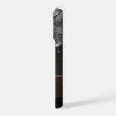 Abstract Metallic Dripping Liquid With Gold Sphere iPhoneケース (左側面)