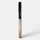 Abstract Metallic Pattern with Monogram iPhoneケース (左側面)