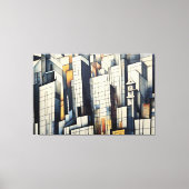Abstract Metropolis キャンバスプリント (正面)
