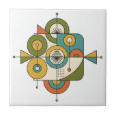 Abstract Mid-Century Modern Motif #1 ID1224 タイル (正面)