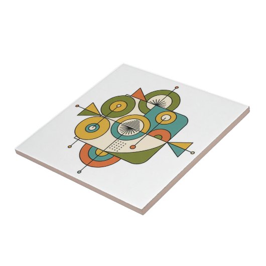 Abstract Mid-Century Modern Motif #1 ID1224 タイル (側面)