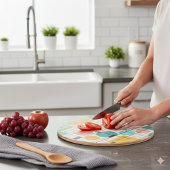 Abstract Mid-Century Modern Script Cutting Board カッティングボード