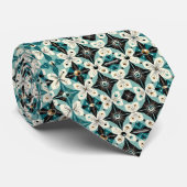 Abstract Mid Century Modern Starburst DIamond ネクタイ (ロール)