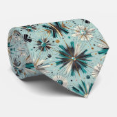 Abstract Mid Century Modern Starburst Diamond ネクタイ (ロール)