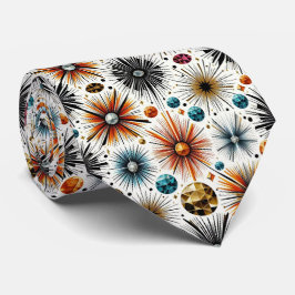 Abstract Mid Century Modern Starburst Diamond ネクタイ