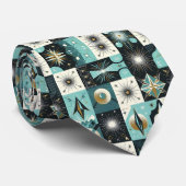 Abstract Mid Century Modern Starburst DIamond ネクタイ (ロール)