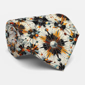 Abstract Mid Century Modern Starburst Diamond ネクタイ (ロール)