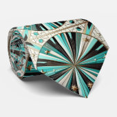 Abstract Mid Century Modern Starburst DIamond ネクタイ (ロール)