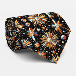 Abstract Mid Century Modern Starburst Diamond ネクタイ