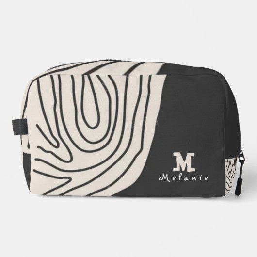 Abstract minimal art retro vintage  Monogram  ドップキット (正面)