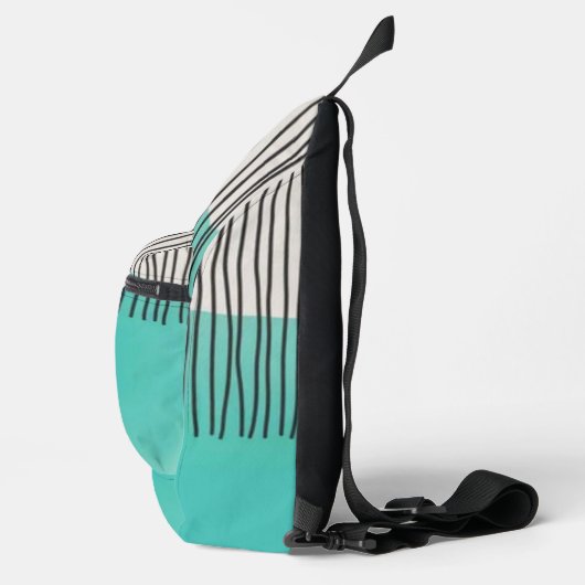 Abstract minimal style sketched trendy Monogram スリングバッグ (右)