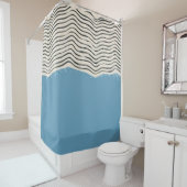 Abstract minimalist artistic lines Monogram シャワーカーテン (インサイチュ)