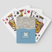 Abstract minimalist artistic lines Monogram トランプ (裏面)