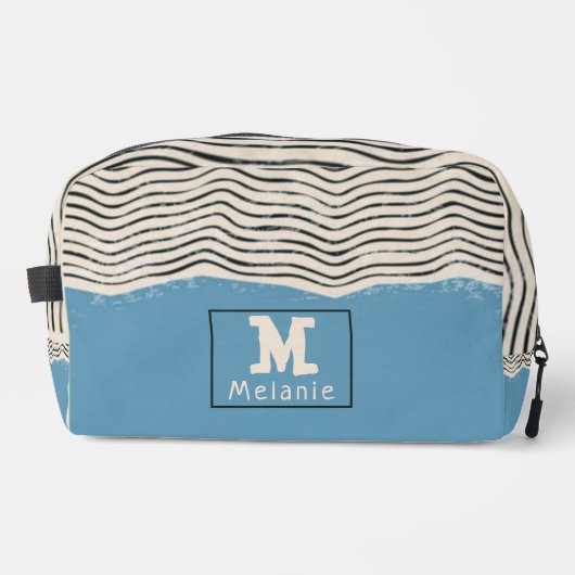 Abstract minimalist artistic lines Monogram ドップキット (正面)