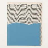 Abstract minimalist artistic lines Monogram プランナー手帳 (裏面)