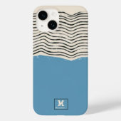 Abstract minimalist artistic lines Monogram Case-Mate iPhoneケース (裏面)