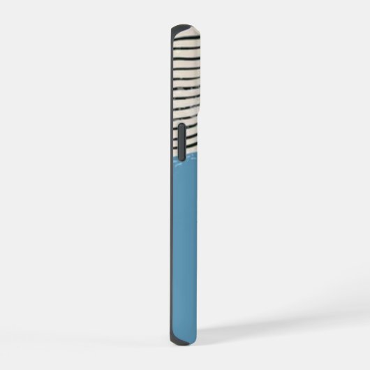 Abstract minimalist artistic lines Monogram iPhone 15ケース (右側面)