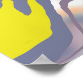  ABSTRACT MINIMALIST  CONTEMPORARY CHIC TEXTURE ポスター (角)