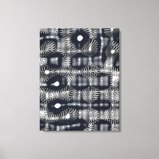 Abstract Minimalist Quantum Mechanics pattern  キャンバスプリント (正面)