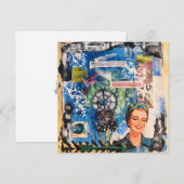 Abstract Mixed Media Collage ノートカード (正面/裏面)
