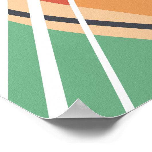 Abstract modern art eye  ポスター (角)