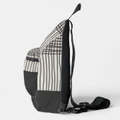 Abstract modern art minimal Monogram retro スリングバッグ (右)