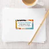 Abstract Modern Artsy Return Address ラベル (インサイチュ)