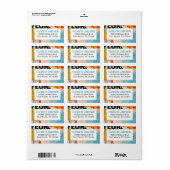 Abstract Modern Artsy Return Address ラベル (フルシート)