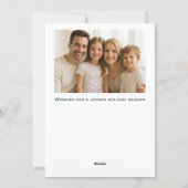 Abstract Modern Christmas Tree Photo Personalized シーズンカード (裏面)