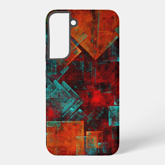 Abstract Modern Colourful Cool Artistic Pattern Samsung Galaxyケース (裏面)