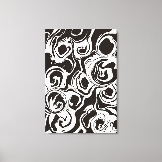  Abstract modern contemporary  circle shapes キャンバスプリント (正面)