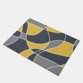 Abstract, modern, geometric, trendy pattern ドアマット (アングル)