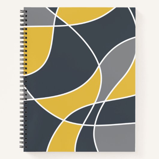 Abstract, modern, geometric, trendy pattern ノートブック (正面)
