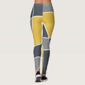 Abstract, modern, geometric, trendy pattern レギンス (裏面)