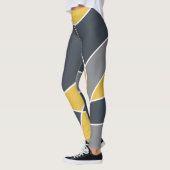 Abstract, modern, geometric, trendy pattern レギンス (左)