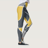 Abstract, modern, geometric, trendy pattern レギンス (右)