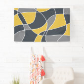 Abstract, modern, geometric, trendy pattern 横断幕 (インサイチュ)