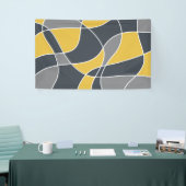 Abstract, modern, geometric, trendy pattern 横断幕 (トレードショー)