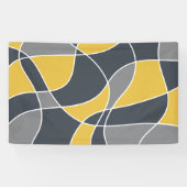 Abstract, modern, geometric, trendy pattern 横断幕 (横)